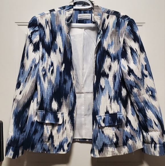 Alfred Dunner zip-up blazer - Picture 2 of 3